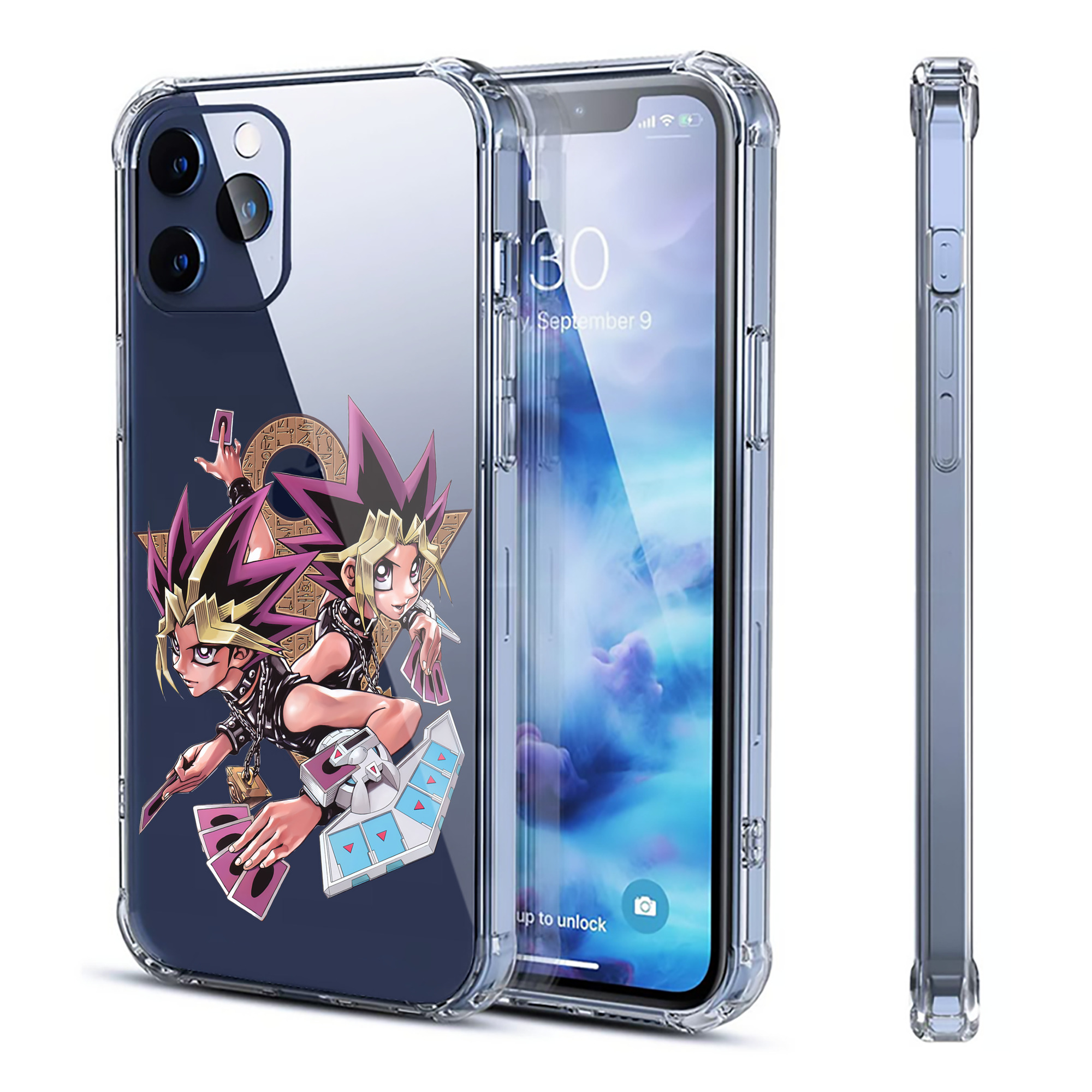（画像用） 遊☆戯☆王 Yu-Gi-Oh! 【iPhone 12シリーズ対応】透明スマホケース（クリアソフトケース）